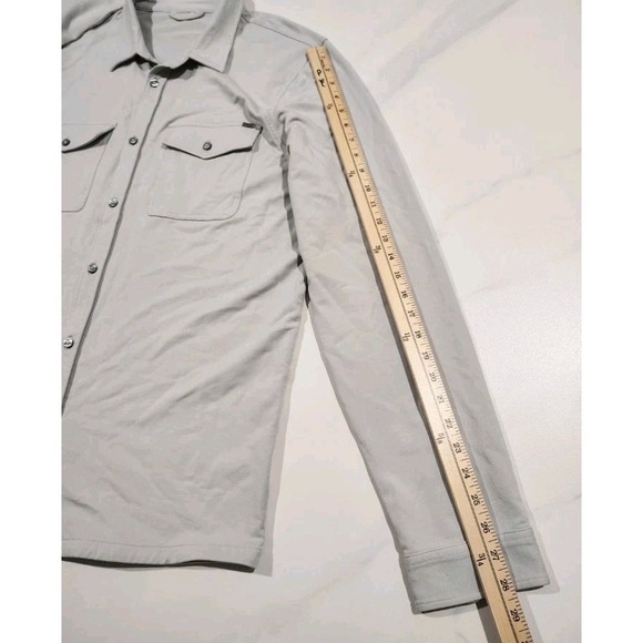 Vuori Boulevard Shirt Jacket Shacket Men's XL Grey Button Up Long Sleeve V281 - Picture 10 of 11